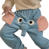Valentine's Day Winter 3D Cute Weird Elephant Pants Loose Couple Casual Sleeping Pants Pajamas